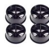 Parts Tamiya Tamiya - Carbon Large Diameter Wheels (12Pcs) [95244]