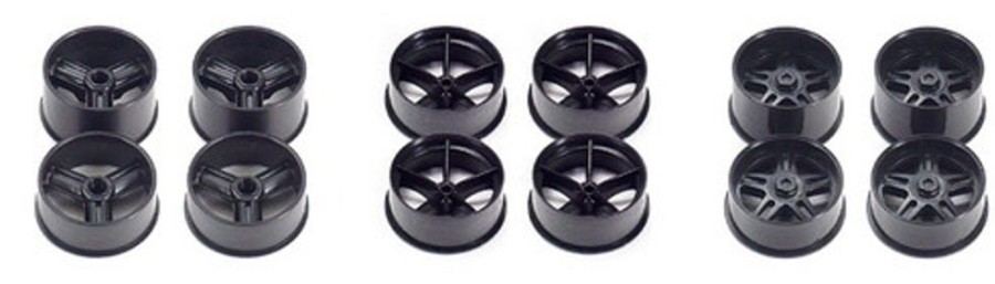 Parts Tamiya Tamiya - Carbon Large Diameter Wheels (12Pcs) [95244]