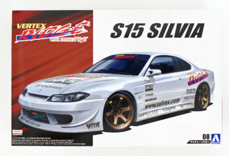 Cars | Model & Die-Cast Aoshima Aoshima - 1/24 The Tuned Car No.8 Vertex S15 Silvia '99