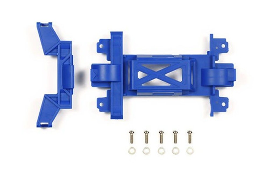 Parts Tamiya Tamiya - Jr Reinforced Gear Cover Blue Mini 4Wd Station Ms Chassis [95392]