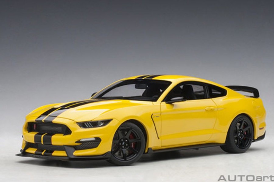 Model & Die-Cast AUTOart Auto Art 1/18 72932 Ford Mustang Shelby Gt-350R (Triple Yellow With Black Stripes)