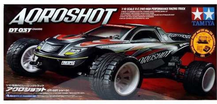 Off-Road | Cars/Tanks Tamiya Tamiya - 1/10 Aqroshot (Dt-03T) Rc Car Kit [58610] W/ Beginner Ready To Run Combo