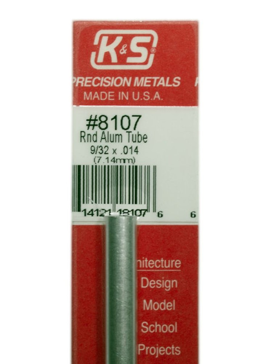 Aluminium | Accessories K&S K&S Aluminium Tube 9/32" X 12" #8107