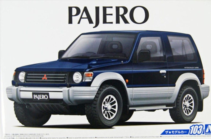 Cars | Model & Die-Cast Aoshima Aoshima The Model Car 103 Mitsubishi V24Wg Pajero Metaltop Wide Xr-Ii '91 1/24 Scale Kit