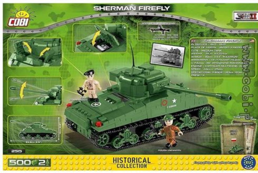 Model & Die-Cast Cobi Cobi - Small Army 2515 - Sherman Firefly 630Pcs