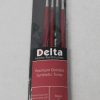 Delta Brushes | Accessories Delta Delta Paint Brushes Premium Golden Synthetic Toray Microbrush Set