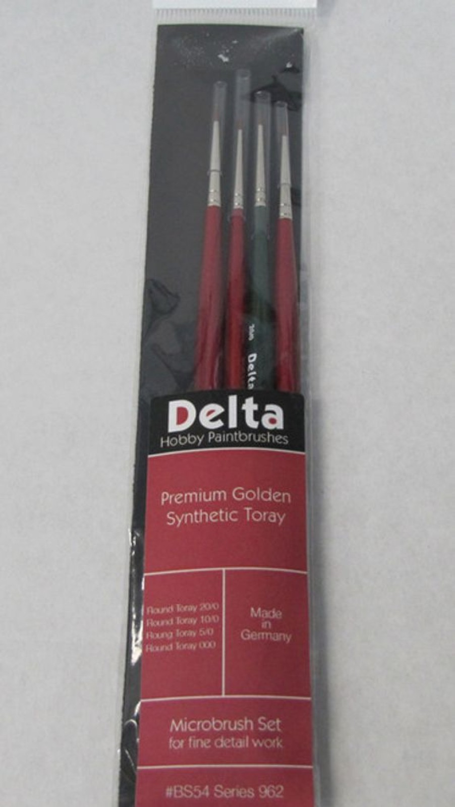 Delta Brushes | Accessories Delta Delta Paint Brushes Premium Golden Synthetic Toray Microbrush Set