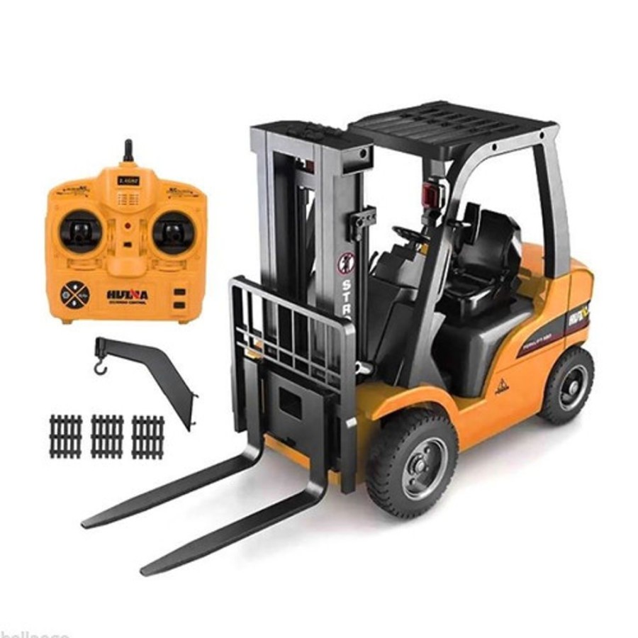 Cars/Tanks Huina Fully Steel Version Huina 1577 2-In-1 Rc Forklift