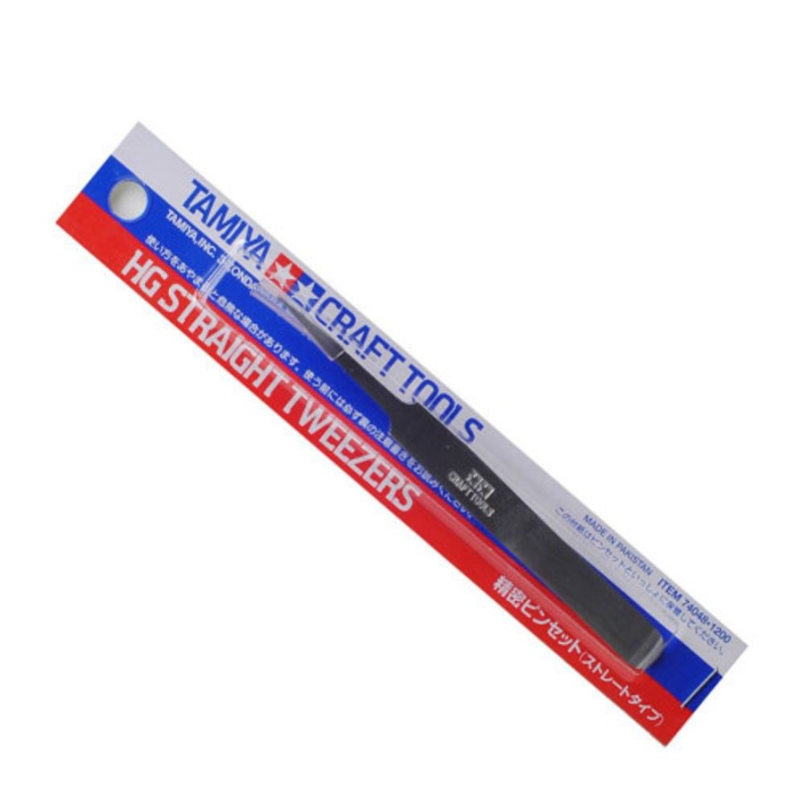 Tamiya Tools | Accessories Tamiya Tamiya - Hg Straight Tweezers [74048]