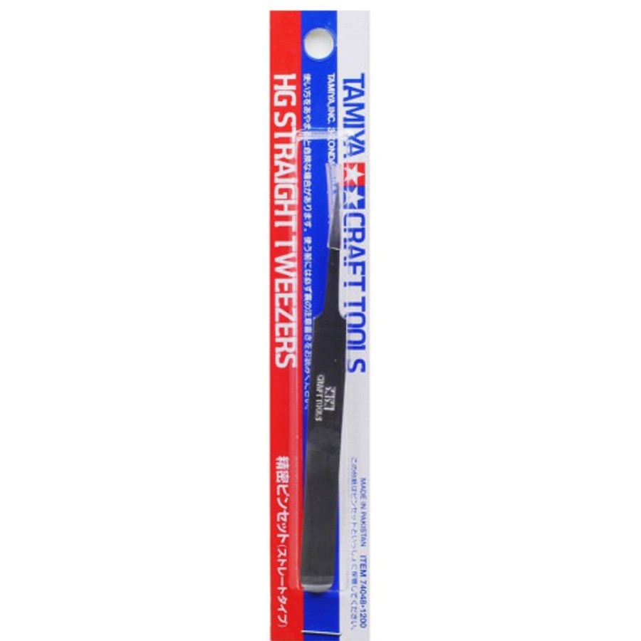 Tamiya Tools | Accessories Tamiya Tamiya - Hg Straight Tweezers [74048]