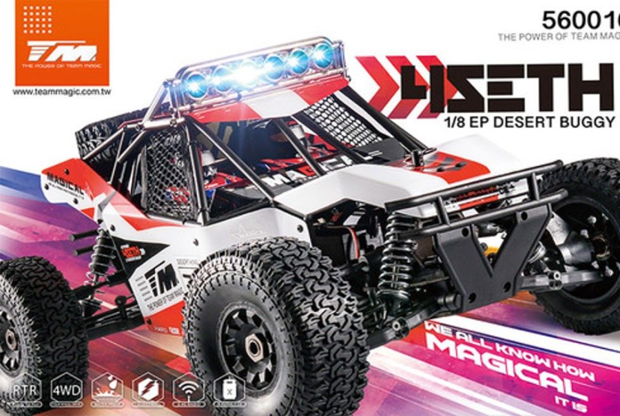 Off-Road | Cars/Tanks Team Magic Team Magic 4Seth Brushless 1:8 Desert Buggy (Red) Battery / Charger Combo