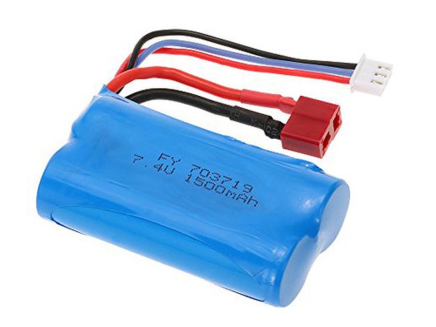 Li-On Battery | Batt/Charger WLToys Wltoys Li-Ion Battery 7.4V 1500Mah