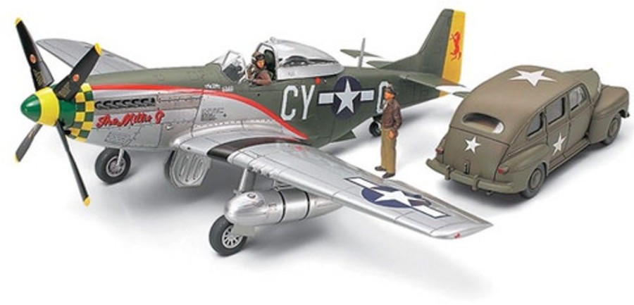 Aircraft | Model & Die-Cast Tamiya Tamiya - 1/48 North American P-51D Mustang W/Car [89732]