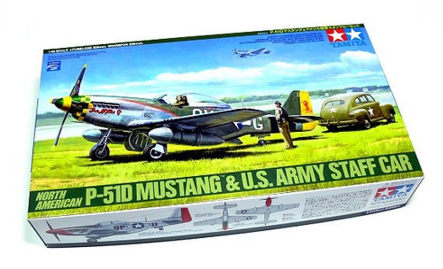 Aircraft | Model & Die-Cast Tamiya Tamiya - 1/48 North American P-51D Mustang W/Car [89732]