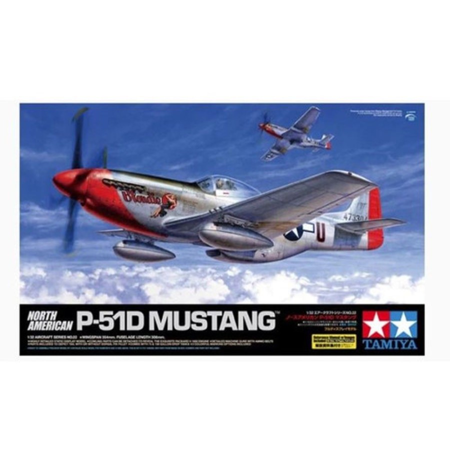 Aircraft | Model & Die-Cast Tamiya Tamiya - 1/32 North American P-51D Mustang Plastic Model Kit [60322]