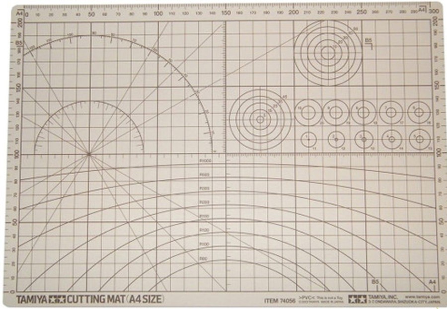 Craft Tools | Accessories Tamiya Tamiya A4 Size Cutting Mat [74056]