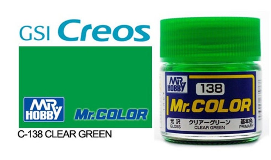 Mr. Hobby Paint | Accessories Mr Hobby Gunze - C138 Mr Color Gloss Clear Green