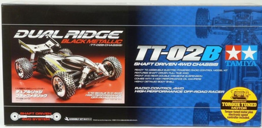 Off-Road | Cars/Tanks Tamiya Tamiya 47355 - 1/10 Dual Ridge Black Metallic Tt-02B Rc Kit