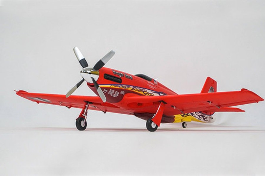 Planes FMS Fms P51 Dago Red V2 1100Mm Wingspan Epo Racer Rc Airplane Pnp With Reflex Stabilizer System