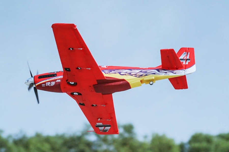 Planes FMS Fms P51 Dago Red V2 1100Mm Wingspan Epo Racer Rc Airplane Pnp With Reflex Stabilizer System