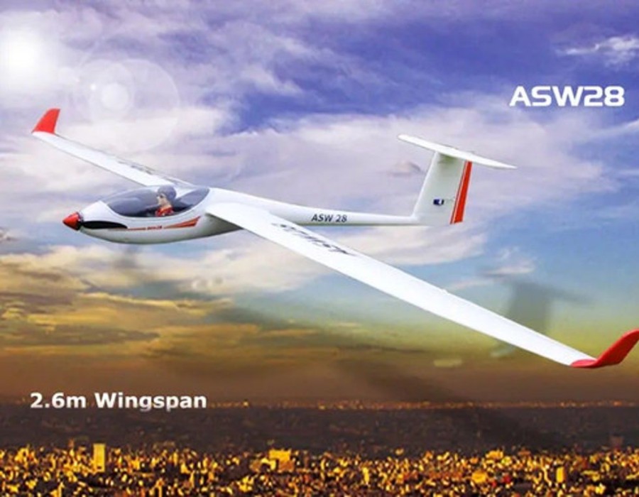 Planes Volantex Volantex Asw28 V2 Sloping 2540Mm Wingspan Epo Rc Sailplane Glider Pnp