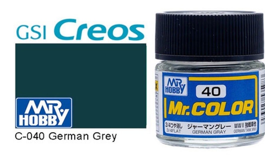 Mr. Hobby Paint | Accessories Mr Hobby Gunze - C040 Mr Color Flat German Grey