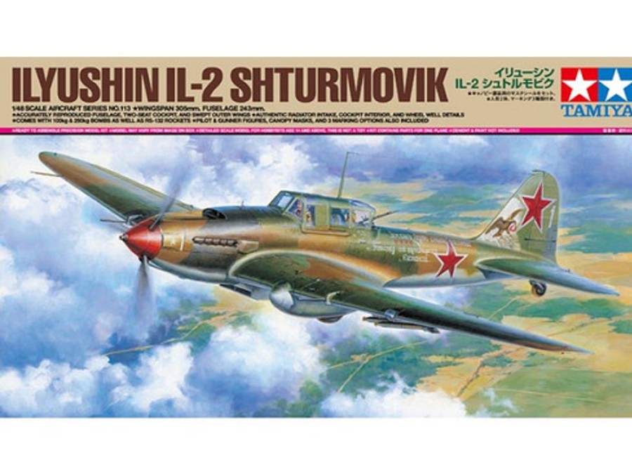 Aircraft | Model & Die-Cast Tamiya Tamiya - 1/48 Ilyushin Il-2 Shturmovik Plastic Model Kit [61113]