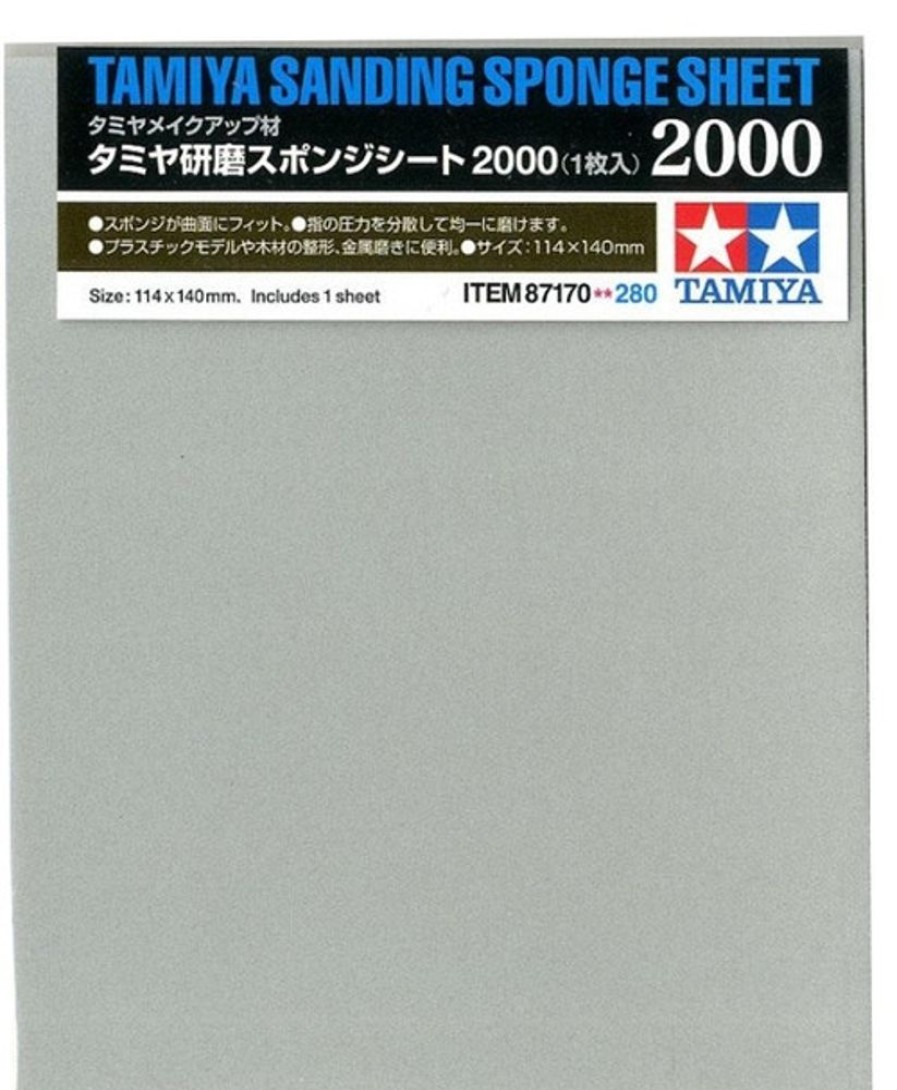 Thinner, Cleaner & Other | Accessories Tamiya Tamiya 2000 Grit Sanding Sponge [87170]