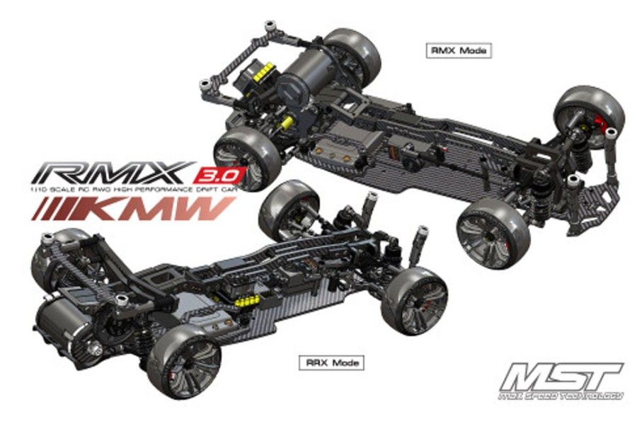 Cars/Tanks MST Mst Rmx 3.0 Kmw Drift Car Kit [532195Bk]