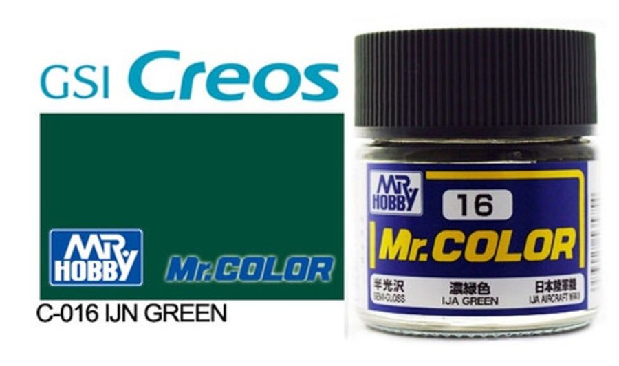 Mr. Hobby Paint | Accessories Mr Hobby Gunze - C016 Mr Color Semi Gloss Ija Green