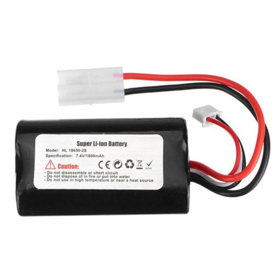 Li-On Battery | Batt/Charger Heng Long Super Li-Ion Battery 7.4V/1800Mah For Henglong Tank