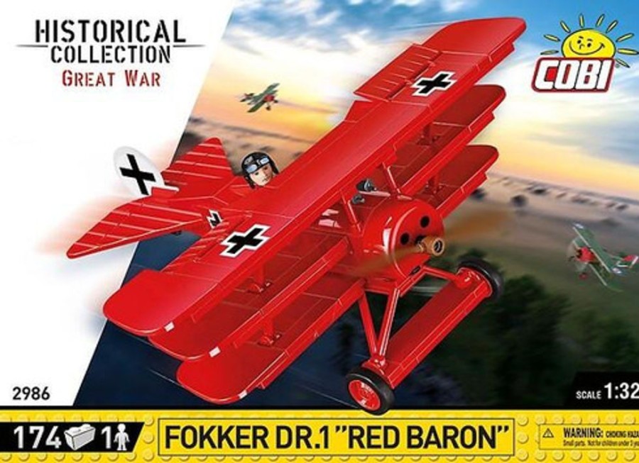 Model & Die-Cast Cobi Fokker Dr.1 Red Baron 174 Pcs