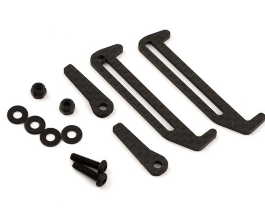 Offroad Racing Accessories | Parts Exotek Exotek B6.4 Carbon Fiber Lipo Tabs & Cup Set