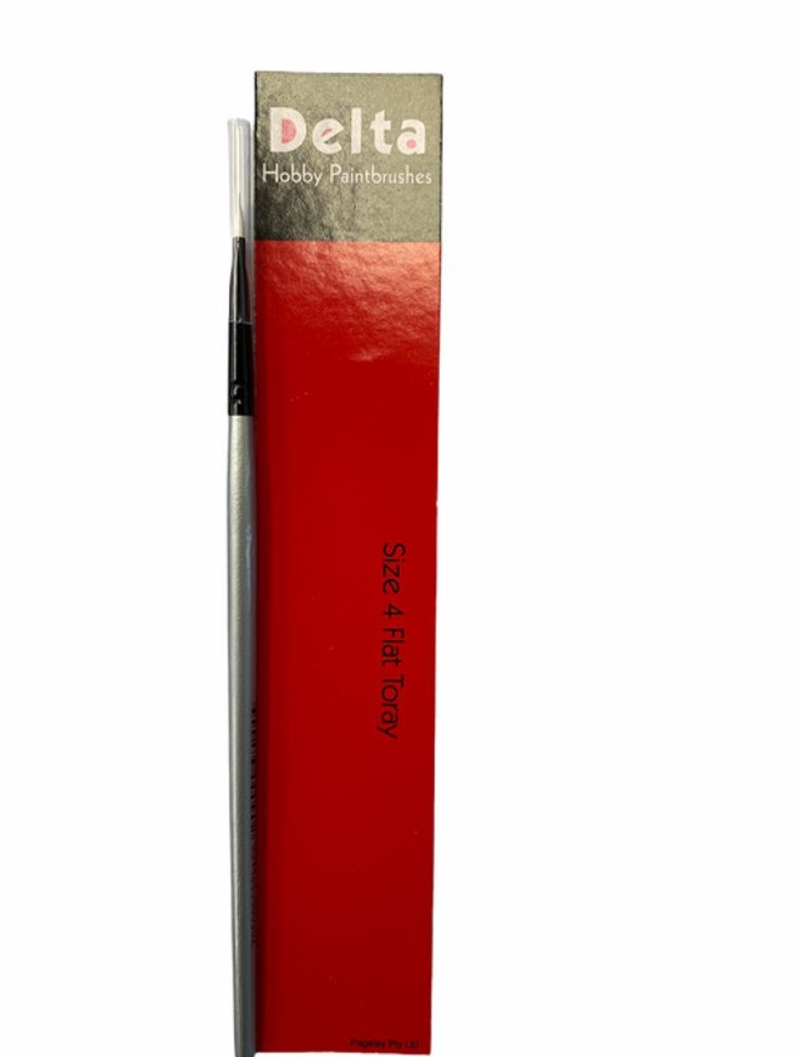 Delta Brushes | Accessories Delta Delta Paintbrush Size 4 Flat Toray