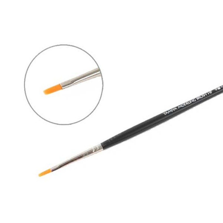 Craft Tools | Accessories Tamiya Tamiya Flat Size #0 Synthetic Paint Brush [87046]