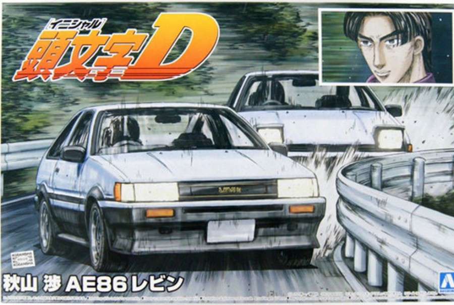 Cars | Model & Die-Cast Aoshima Aoshima Initial D No.13 Wataru Akiyama Ae86 Levin 1/24 Scale Kit