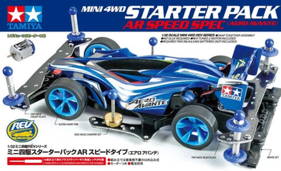 Cars/Tanks Tamiya Tamiya #18706 - Mini 4Wd Jr Starter Pack Ar Speed Spec [18706]