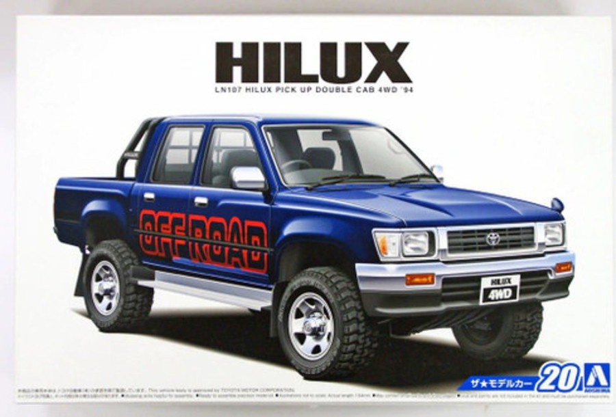 Cars | Model & Die-Cast Aoshima Aoshima - 1/24 The Model Car No.20 Hilux Pickup Ln107 Double Cab 1994