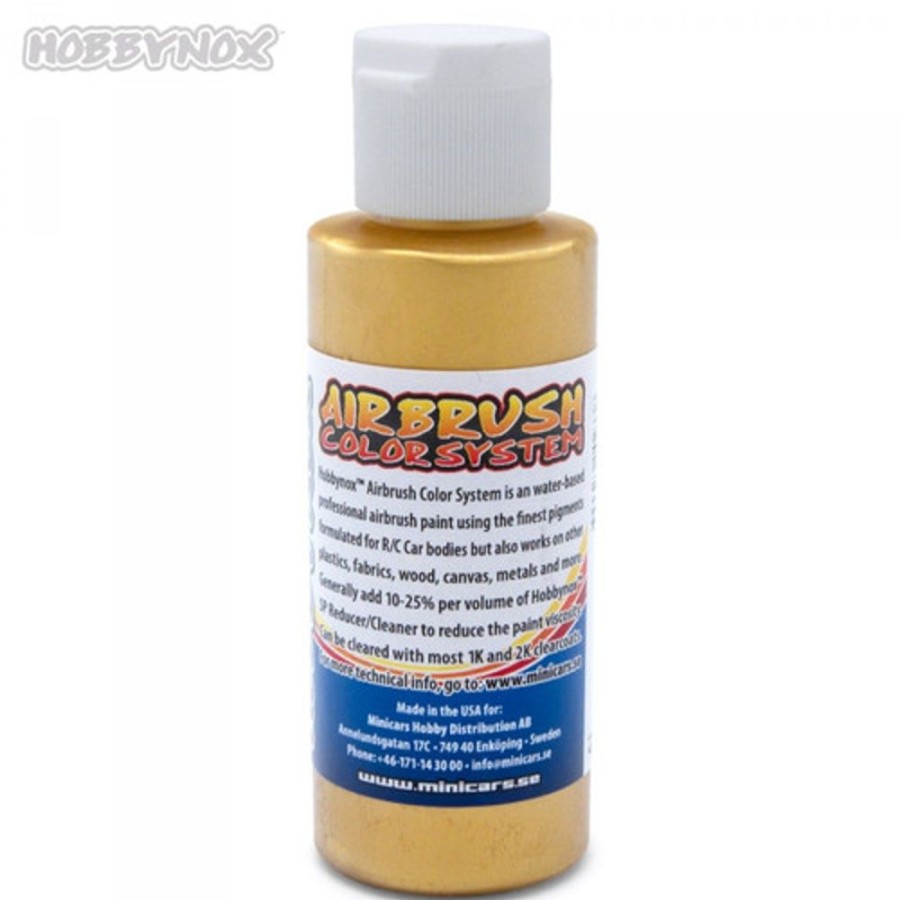 Hobbynox Paint | Accessories Hobbynox Hobbynox - Airbrush Color Pearl Gold 60Ml