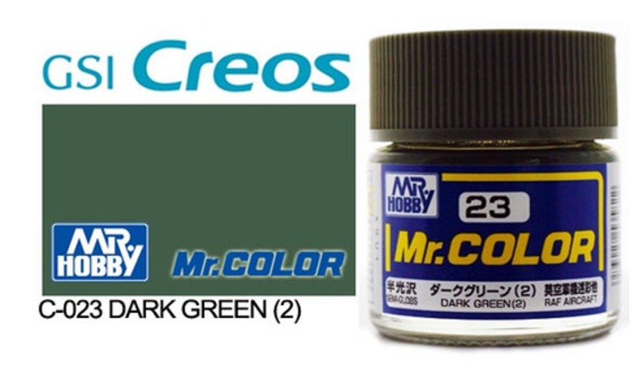 Mr. Hobby Paint | Accessories Mr Hobby Gunze - C023 Mr Color Semi Gloss Dark Green 2