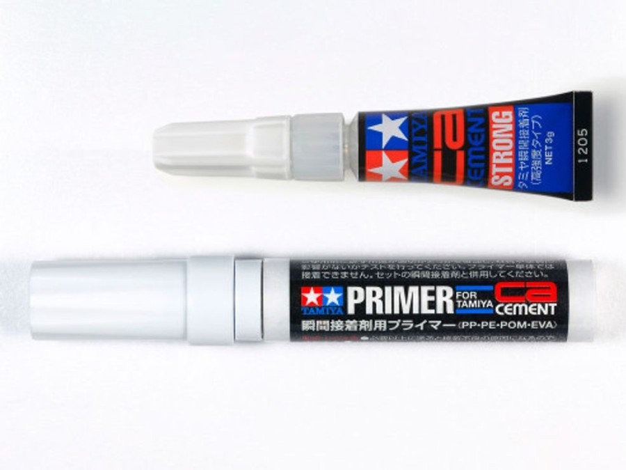 Glue | Accessories Tamiya Ca Cement & Primer Set (Pp/Pe/Pom/Eva) [87211]